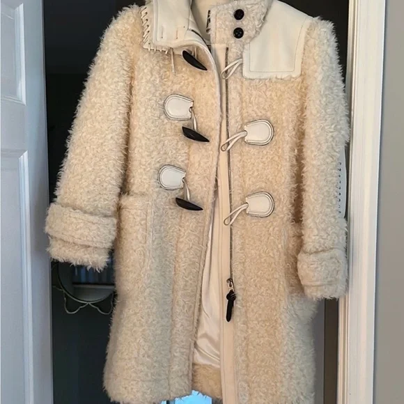 NWT Coach Shearling coat sz S - Picture 5 of 11